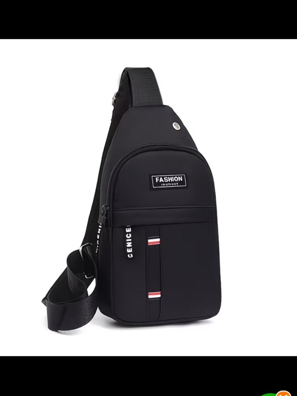 Men’s Black Sling Crossbody Bag~NEW
